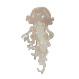 Fantasy Jellyfish Hair Clip,Acetate Hair Clip,Small Claw Clip for Women,Pink, 1 Count (Pack of 1)