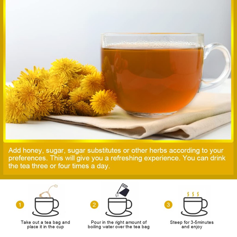 Organic Dandelion Leaf & Root Tea, Supports Kidney Function and
