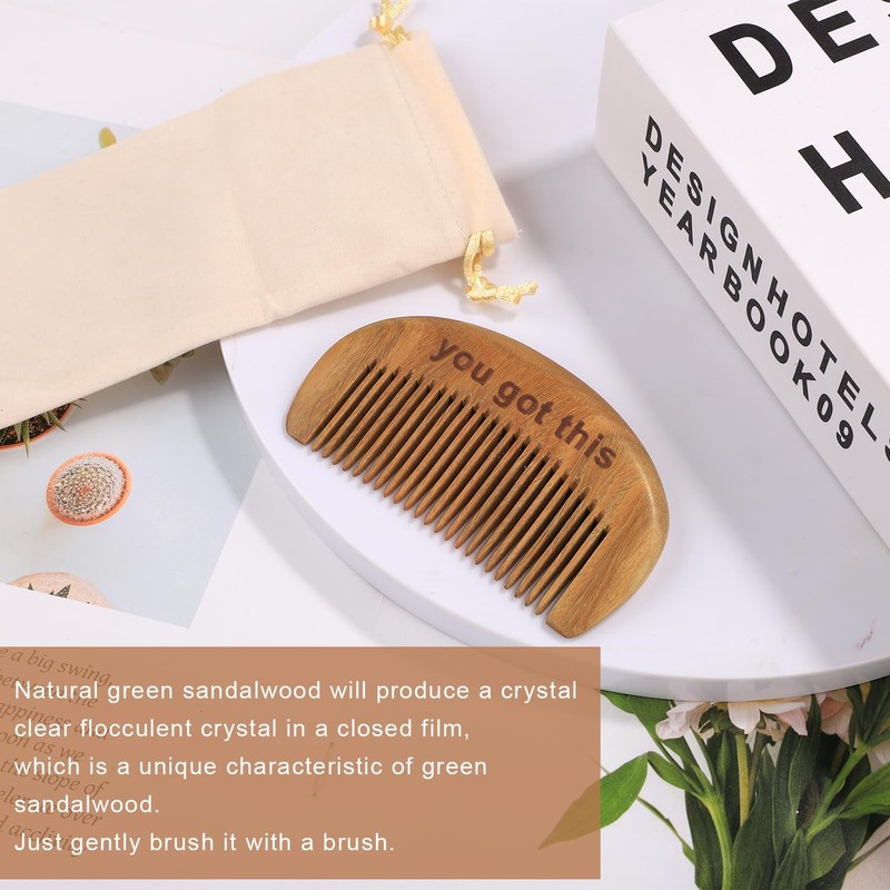 PEUTIER Labor Comb, Natural Wooden Birthing Comb for Labor Pain
