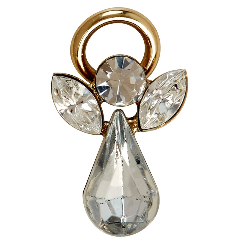 Guardian Angel April Birthstone Angel Pin With Gem Stone Sentimental