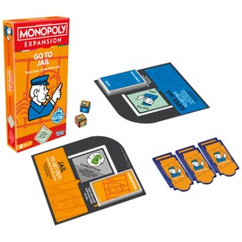 Monopoly Go to Jail Expansion | Add More Fun to Classic Monopoly Game and Play Faster | Ages 8+ | 2-6 Players | 40 Mins. | Family Board Games