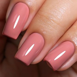 Imtiti Pink Gel Nail Polish, 0.5Fl oz Mauve Pink Color UV/LED Soak Off Gel Polish for Spring Summer DIY Nail Art Manicure at Home 1Pcs