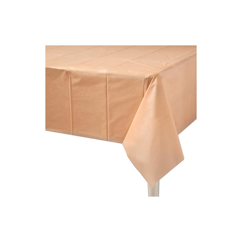 54" x 108" Rectangle Disposable Plastic Tablecloth for 8 Ft.
