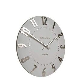 Thomas Kent Mulberry Design Silver Cloud Wall Clock - 12" London
