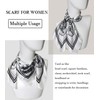 27.5'' Silk Feeling Scarf Medium Square Satin Head Neck Scarf