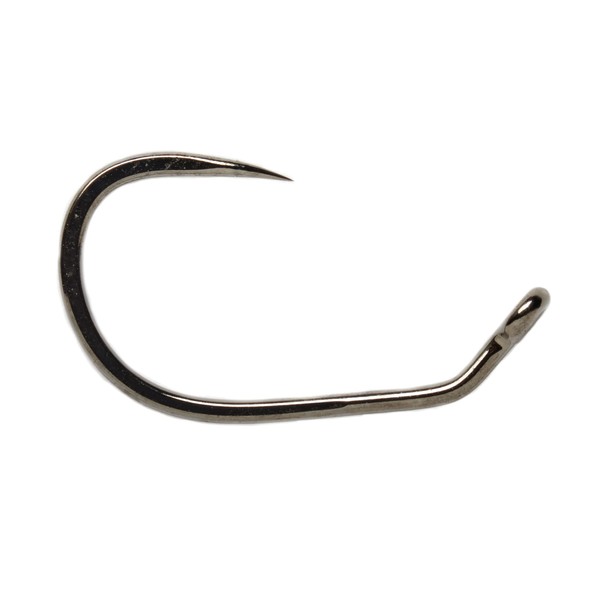 FullingMill Jig Force Short Black Nickel Barbless Hook - Size