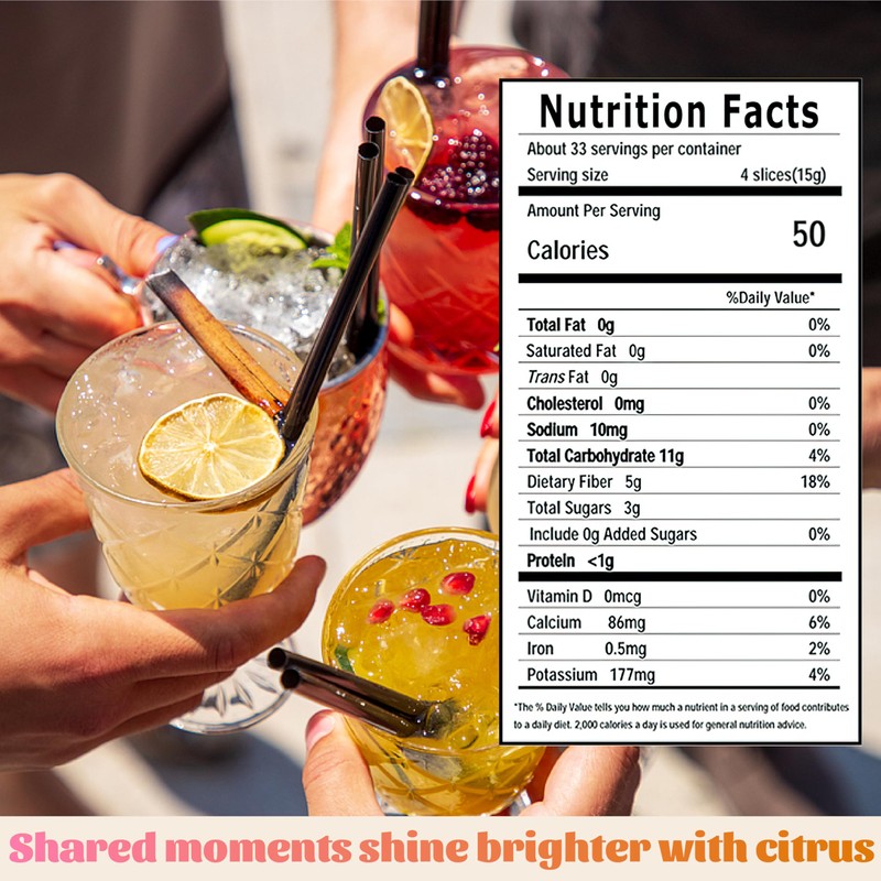 70+ Mixed Dried Citrus Slices – 4 Varieties of Dehydrated