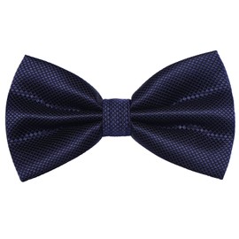 DonDon Men's Bow Tie 12 x 6 cm with Hook Fastener and Adjustable Size for Special Occasions -