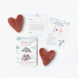 Slumberkins Connected Heart to Heart Plush & Board Book Set - Supports Family Bonding Therapy - Social Emotional Learning Gifts for Babies & Toddlers, Ages 0+