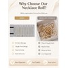 SCIKHEFT Portable Jewelry Roll, Tangle-Free Safe Necklace Travel Storage Bag,