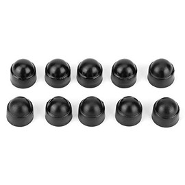 Tapón de Protección M8, Negro 10 Piezas 15 Mm / 0,59 Pulg. M8 Tornillos Hexagonales de Plá Tuercas Accesorio de Cubierta de Tapa de Cabeza