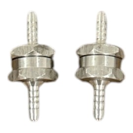 Arko Tractor Parts 1/4" Fuel Check Valve One Way Inline Non Return Diesel Gasoline 6mm OD 2PCS