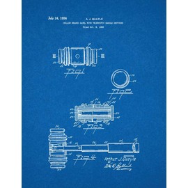 Judge's Gavel Patent Print Blueprint (5" x 7") M10298