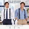 Heavy Duty Suspenders for Men – Adjustable 2-Inch Elastic X-Back