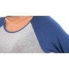 LazyCozy - Camisón largo de manga raglán para mujer, suave