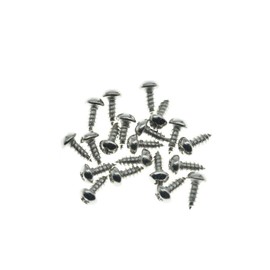 KAISH 20-Pack Premium Stainless Steel American #3 x 1/4" Phillips Head Guitar Truss Rod Cover Screws for USA Les Paul LP/SG Nickel