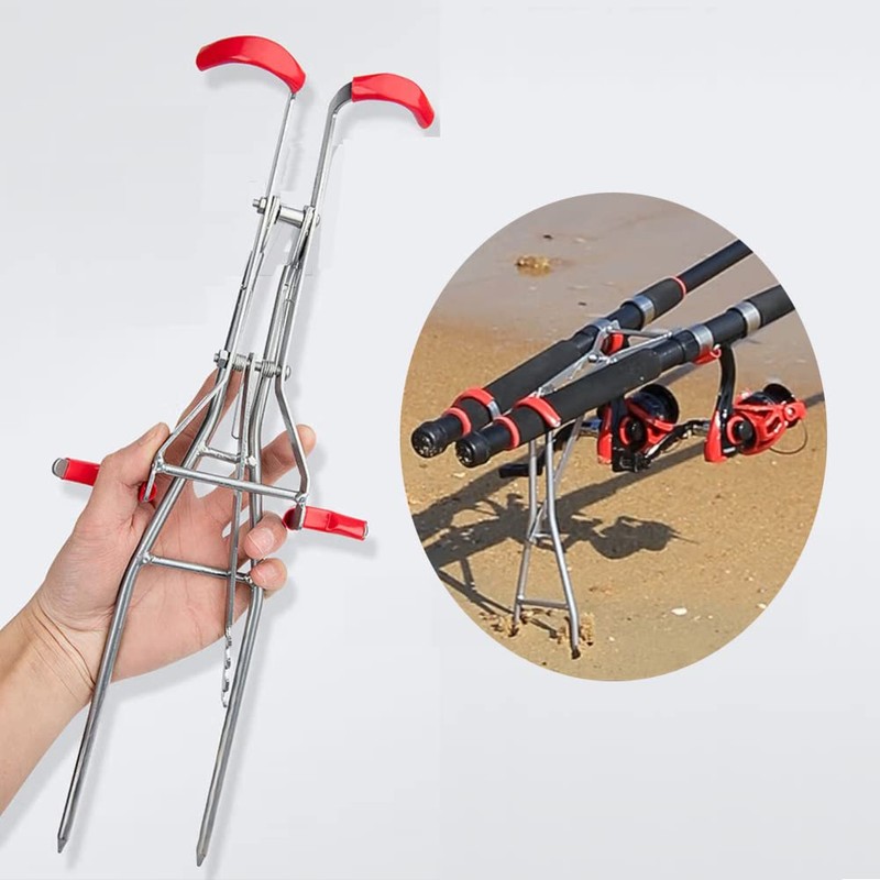 FASPLORE Fishing Rod Holder Dual Poles Holder Angle and Height