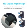 LANMINGLEL 180 Degree Angle USB 3.1 Adapter 10Gbps U Shape