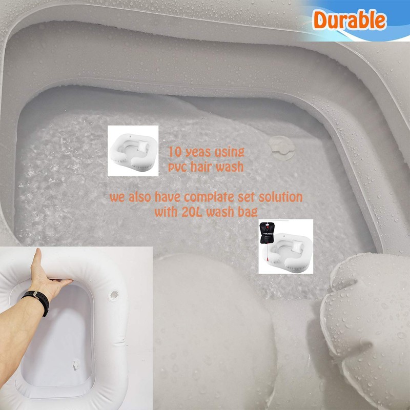 Goping Large Size Inflatable Hair Washing Basin with Head Comfort
