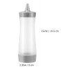 Kichvoe 4 Unidades de Botellas de Condimento Exprimibles con Tapa