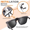 Epavouos Polarised Clip-On Sunglasses UV400 Anti-Glare Lenses Laser Edge Sporty