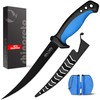 Rhinoreto Fillet Knife for Fish, Razor Sharp Flexible German Stainless