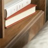 Pemberly Row Engineered Wood Full-Queen Bookcase Headboard in Natural
