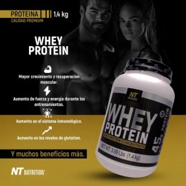 Whey Protein 54 Servicios 1400g Suero De Leche Nt Nutrition Sabor Vainilla