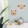 NoJo Little Love Natural Wood Lion Wall Décor with Ivory