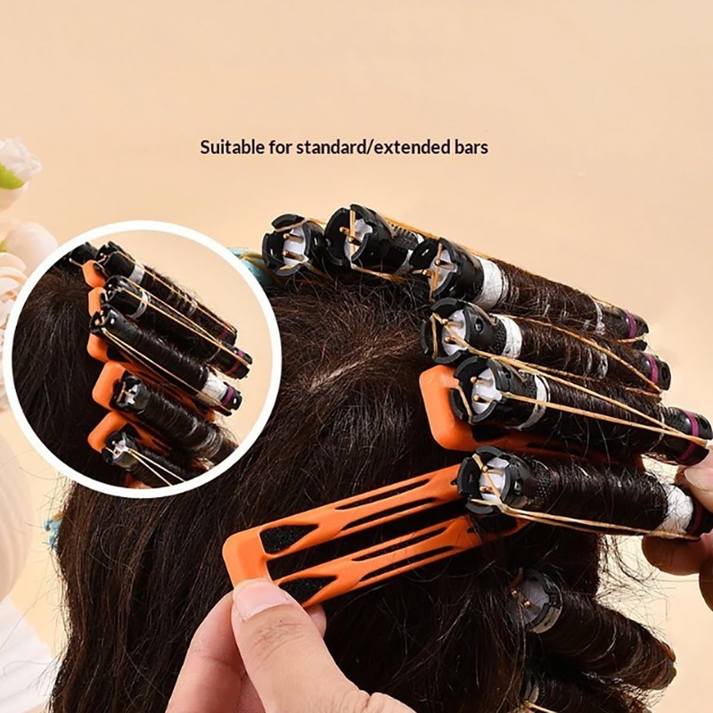 12 Pieces Hair Perm Rods U-shaped Perming Insulation Clip Set