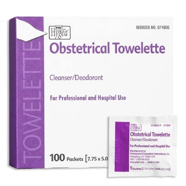 PT# -D74800 PT# # D74800- Towelette Obstetrical BZK/Alcohol/Chlorothymol Hyge...