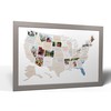 50 States USA Photo Map - Frame Optional - Made