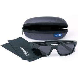 Matrix Fox Polarised Sunglasses Casual Trans Black Frame Grey Lens