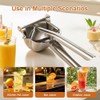 Heavy Duty Metal Lemon Squeezer-Stainless Steel Manual Fruit Juicer Hand