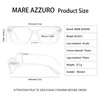 MARE AZZURO Oversized Reading Glasses 6.0x for Women Stylish Readers