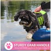 Queenmore Dog Life Jacket Lifesaver Preserver High Buoyancy with Emergency