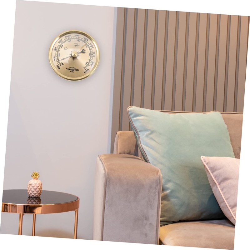 MERRYHAPY 2pcs Stable Aneroid Barometer Easy Read Dial Multifunctional Indoor