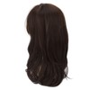 Women Synthetic Wig Long Straight Black Wigs Elastic Hair Wig