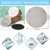 2 Pack Drain Hair Catcher Durable Silicone Hair Stopper Shower