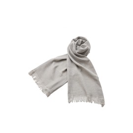 Miyazaki Towel Imabari Scarf | Season (63.0 x 13.4 inches (160 x 34 cm) / 2.5 oz (72 g) / 100% cotton, gray (light gray)