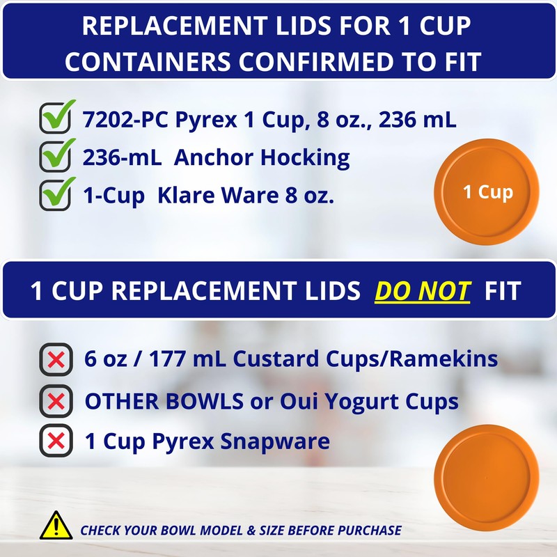 1, 2 & 4 Cup Orange, Blue, Red Replacement Lids/Covers