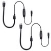 GINTOOYUN 2 PCS DC5.5mmx2.1mm Grow Light Switch Cable DC 5.5mm