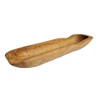 Windalf Galina Rustic Teak Wood Bowl 33 cm Antipasti Baguette