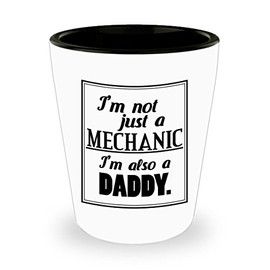 Valentine's Day Funny Gifts for Dads, Unique Gifts for Mechanics, Cute Shot Glass Gifts from Kids