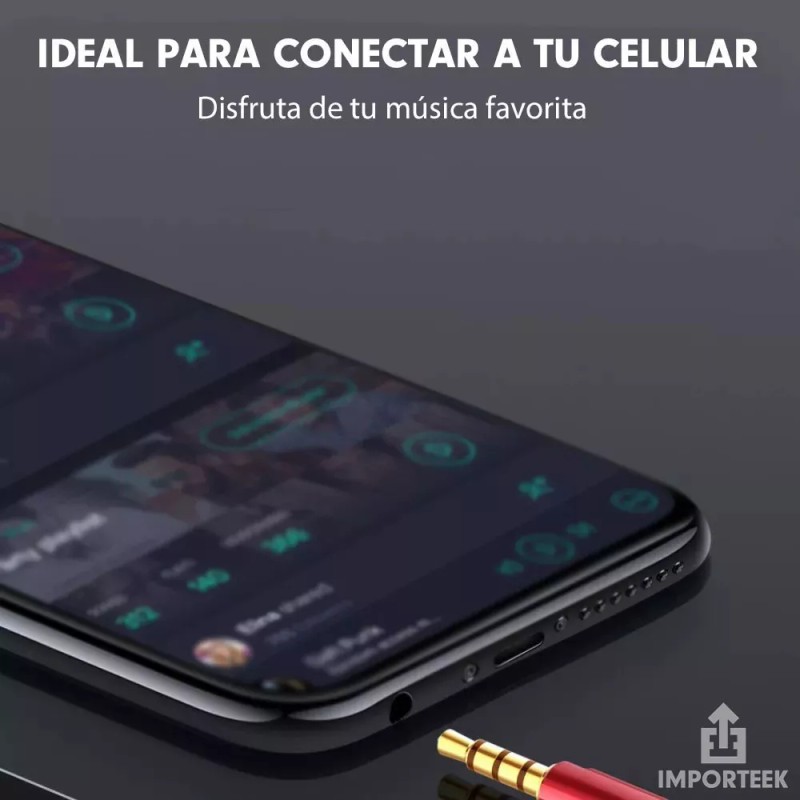 Importeek 20pz Cable Auxiliar 3.5mm Jack Audio Audifonos Bocinas