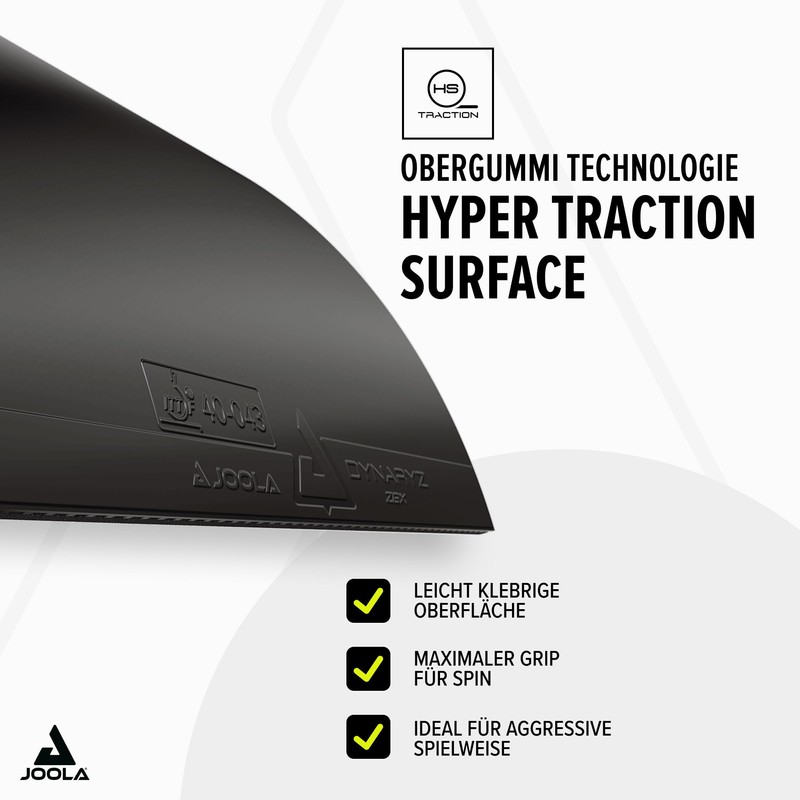 JOOLA Dynaryz ZGX Rubber Black 2.3 mm