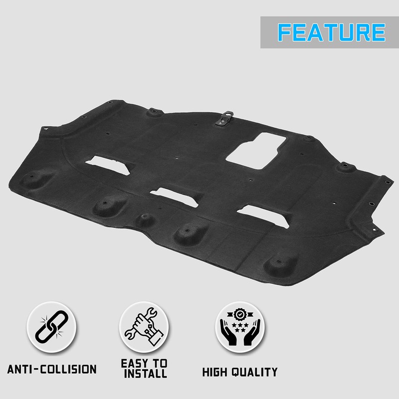 ECOTRIC Engine Splash Shield Compatible with 2015-2017 Hyundai Sonata Front