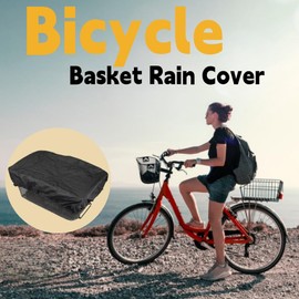 IATAHI Rain Cover Bicycle Basket, Cover Bicycle Basket, Waterproof Bicycle Basket Cover, Rain Cover for Rear Basket, Bicycle Basket Rain Cover, Rain Cover, Bicycle Basket Waterproof