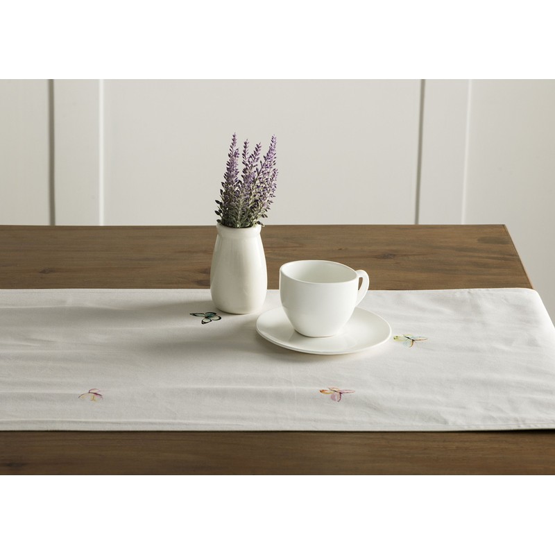 Maison d' Hermine Spring/Summer Table Runner, 100% Cotton, Decorative Easter