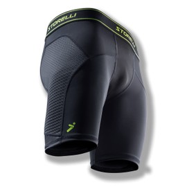 Storelli BodyShield Unisex Turf Burn Sliders | Compression Soccer Sliding Undershorts | Enhanced Lower Body Protection | Black | Youth Extra Large